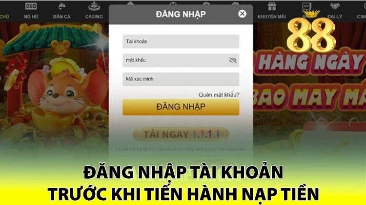 Đăng Nhập Vào Tài Khoản King88
